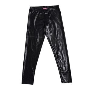 Vintage Say What? Shiny lack Animal Skin Nylon Leggings - Small